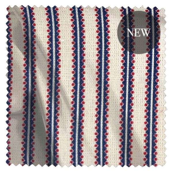 Poplar Stripe Navy/Red Natural